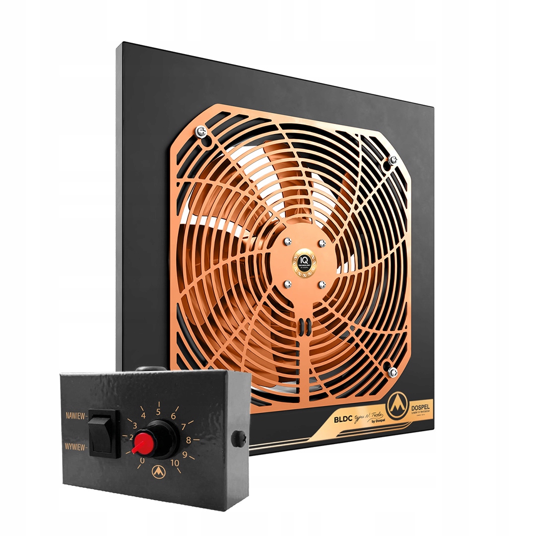 Axiálny ventilátor Dospel 007-9212 Woks 200 Gold reverz Tesla 40W 720 m3/h