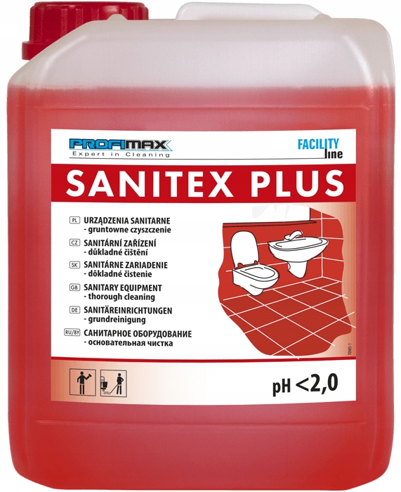 Levně Lakma Sanitex Plus Prostředek pro důkladné čištění sanitárních zařízení 5L