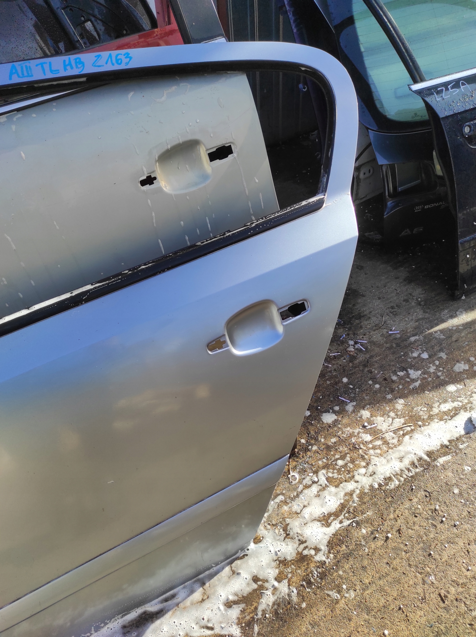 door OPEL ASTRA H Z163 left rear part unprotected HB
