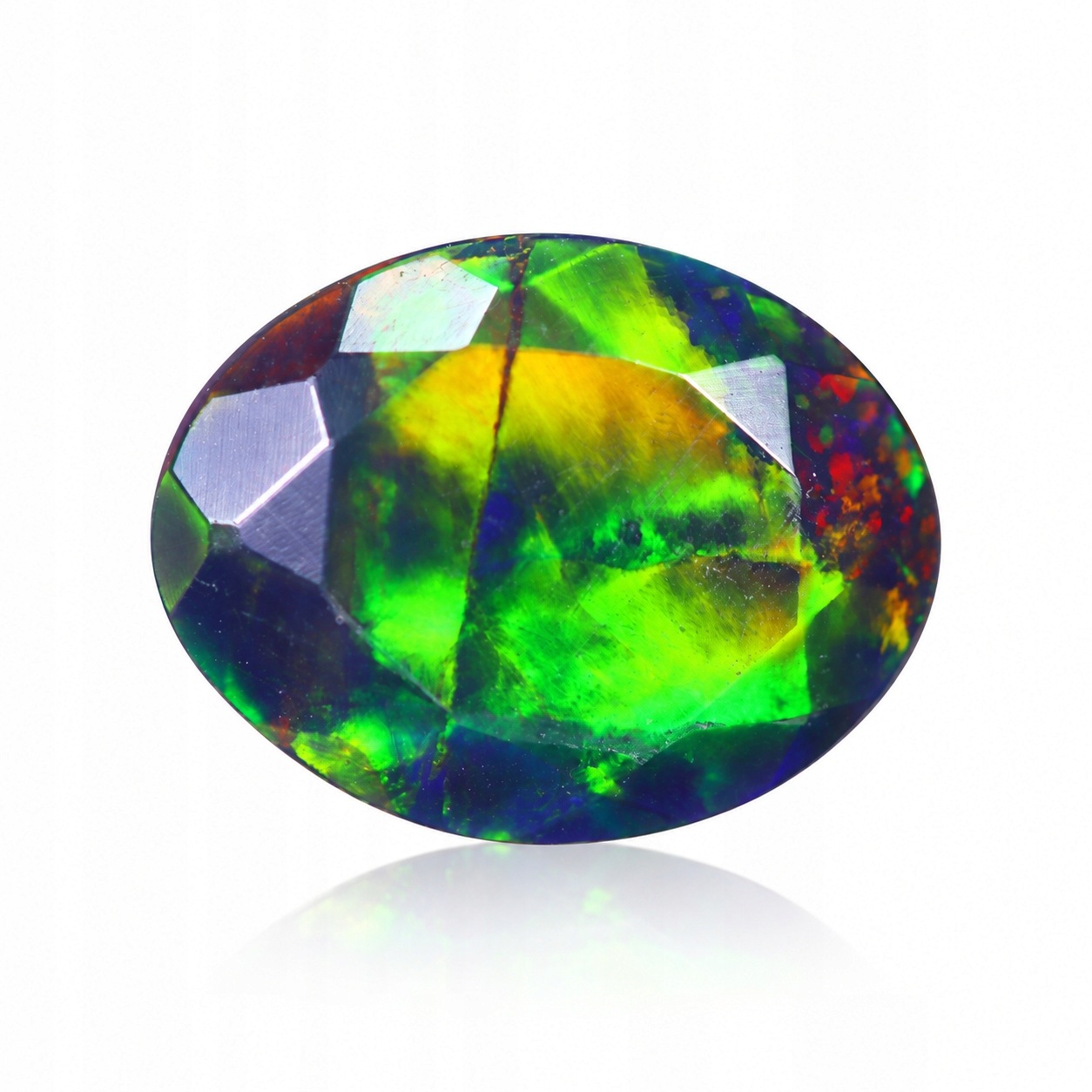 Přírodní opál černý 1.13 ct Ovál Etiopie certifikát Wbd