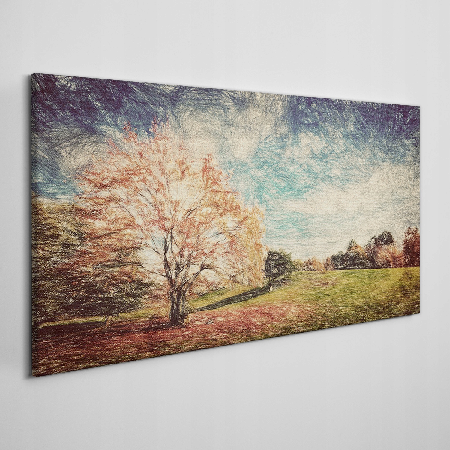 

Nowoczesny obraz na płótnie Las niebo 140x70 cm