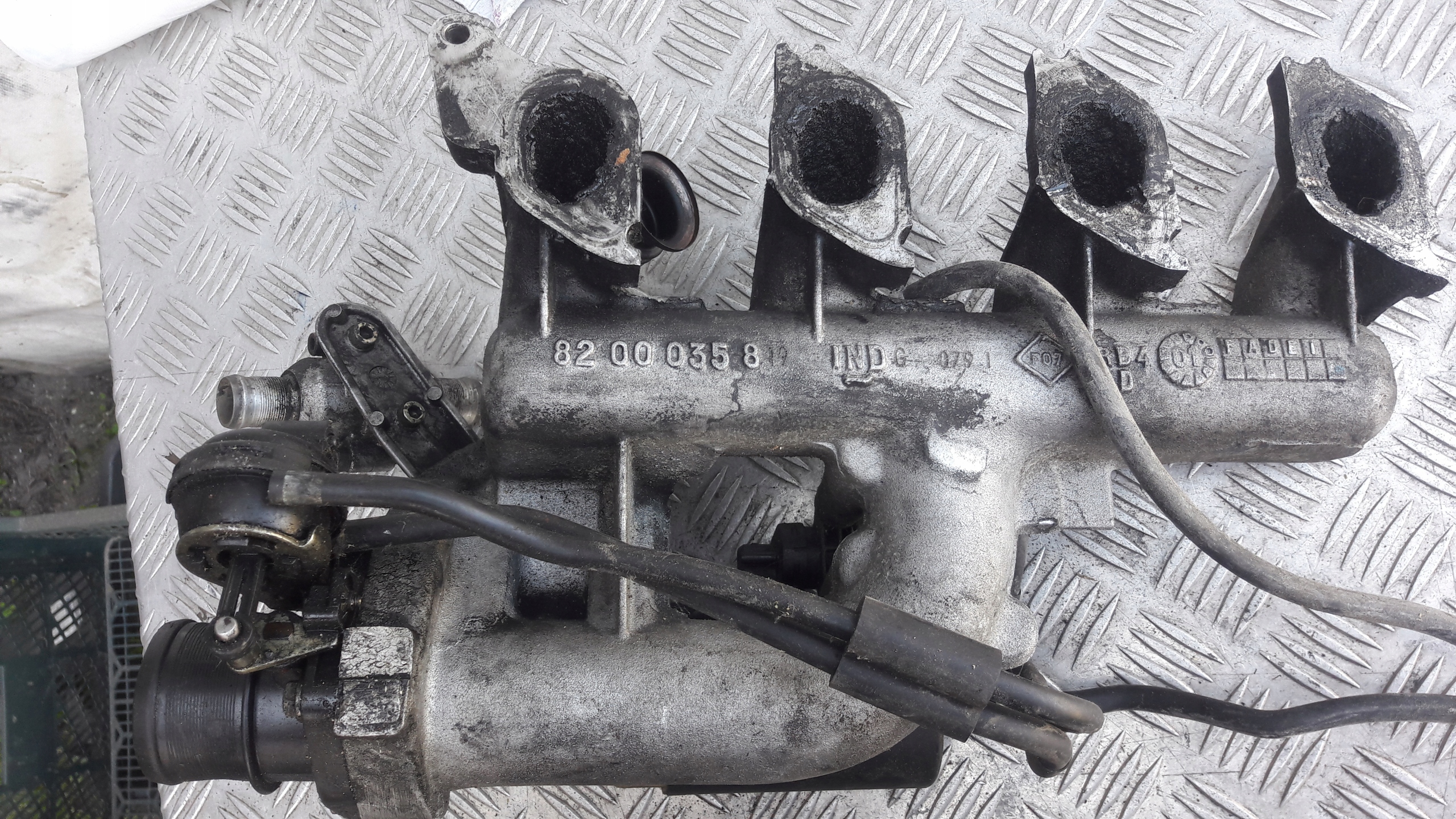 RENAULT LAGUNA II header pipe SSACY1.9 complete 82000358