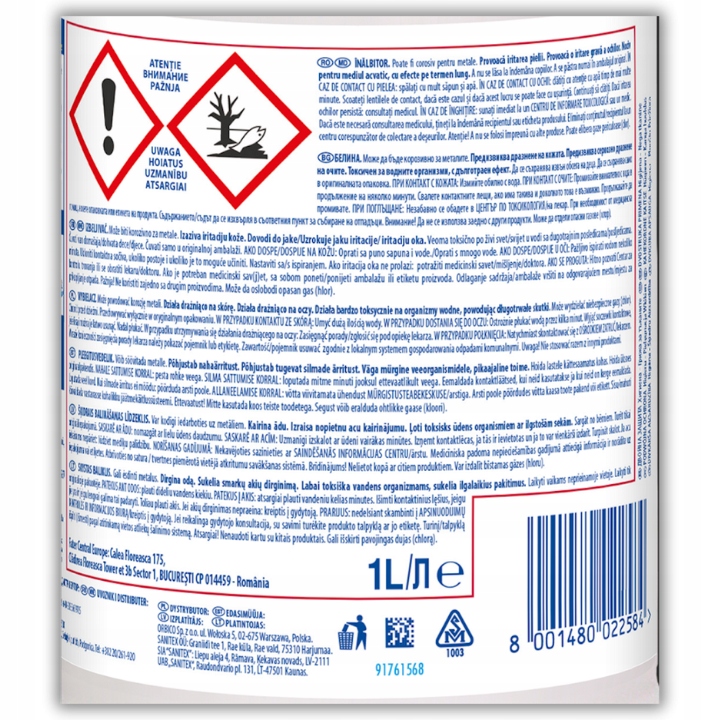 ACE Wybielacz chlorowy Classic 1l Marka Ace