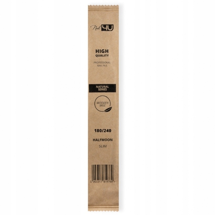 Pilník Na Nehty Natural Manicure NAIL4U II Loďka Slim 180/240 50 Ks