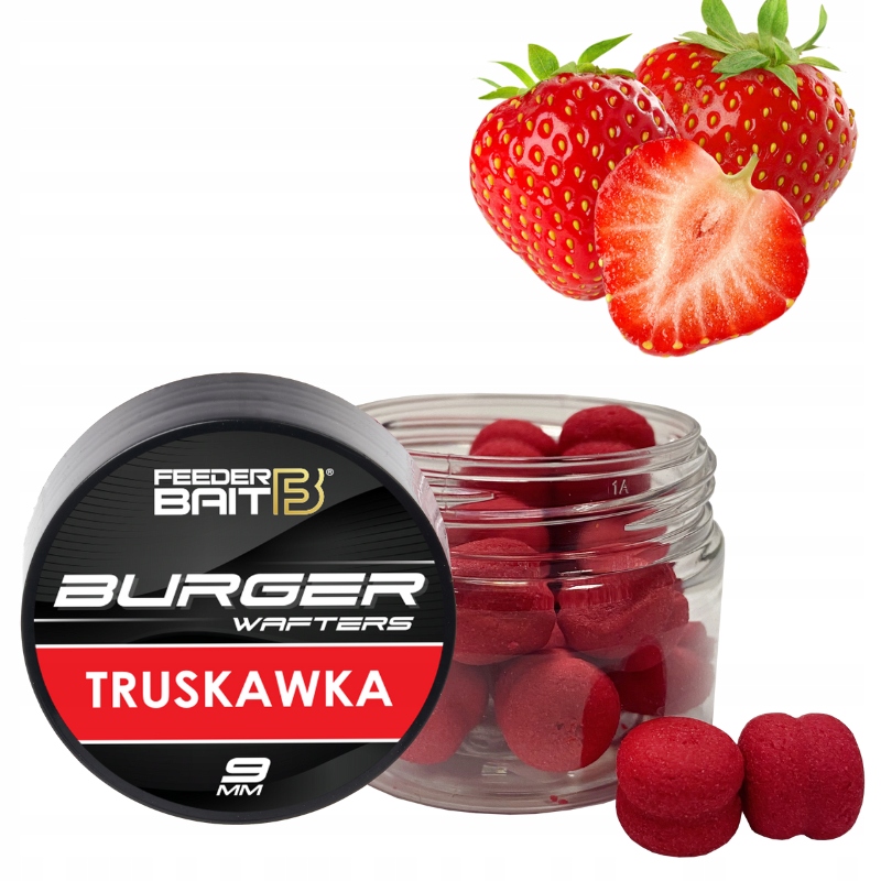 FEEDER BAIT BURGER - TRUSKAWKA WAFTERS 9mm PRZYNĘTA DO METHOD FEEDER