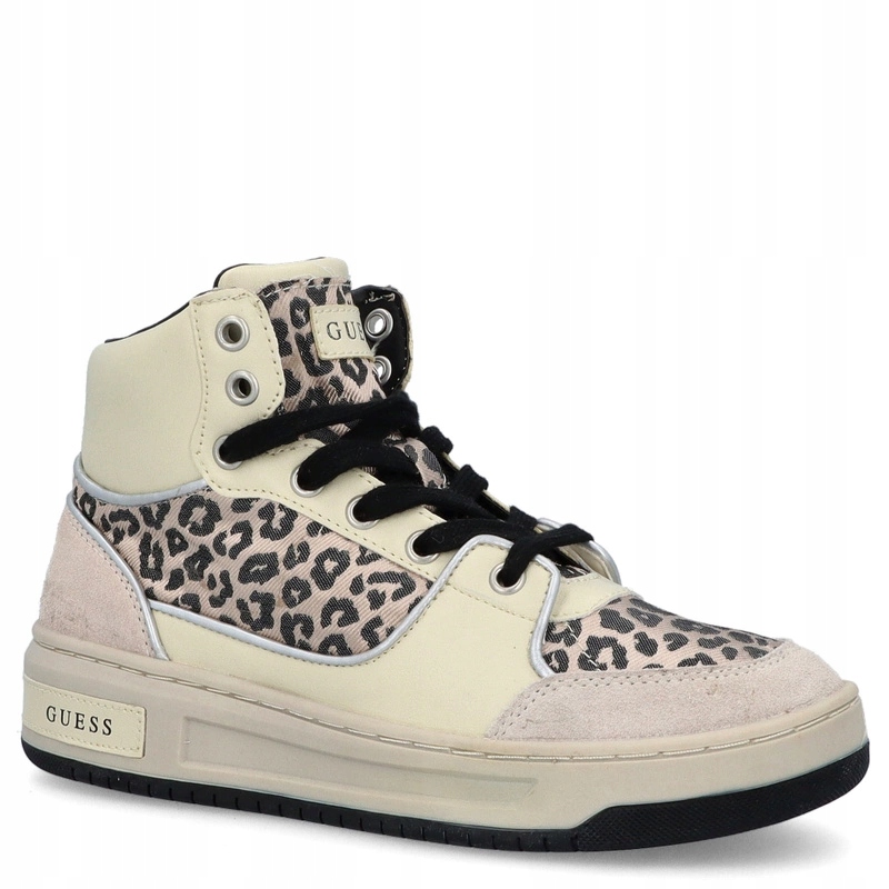 Tenisky nad kotník premium Guess Tullia FL5TULFAP12 Béžové 37