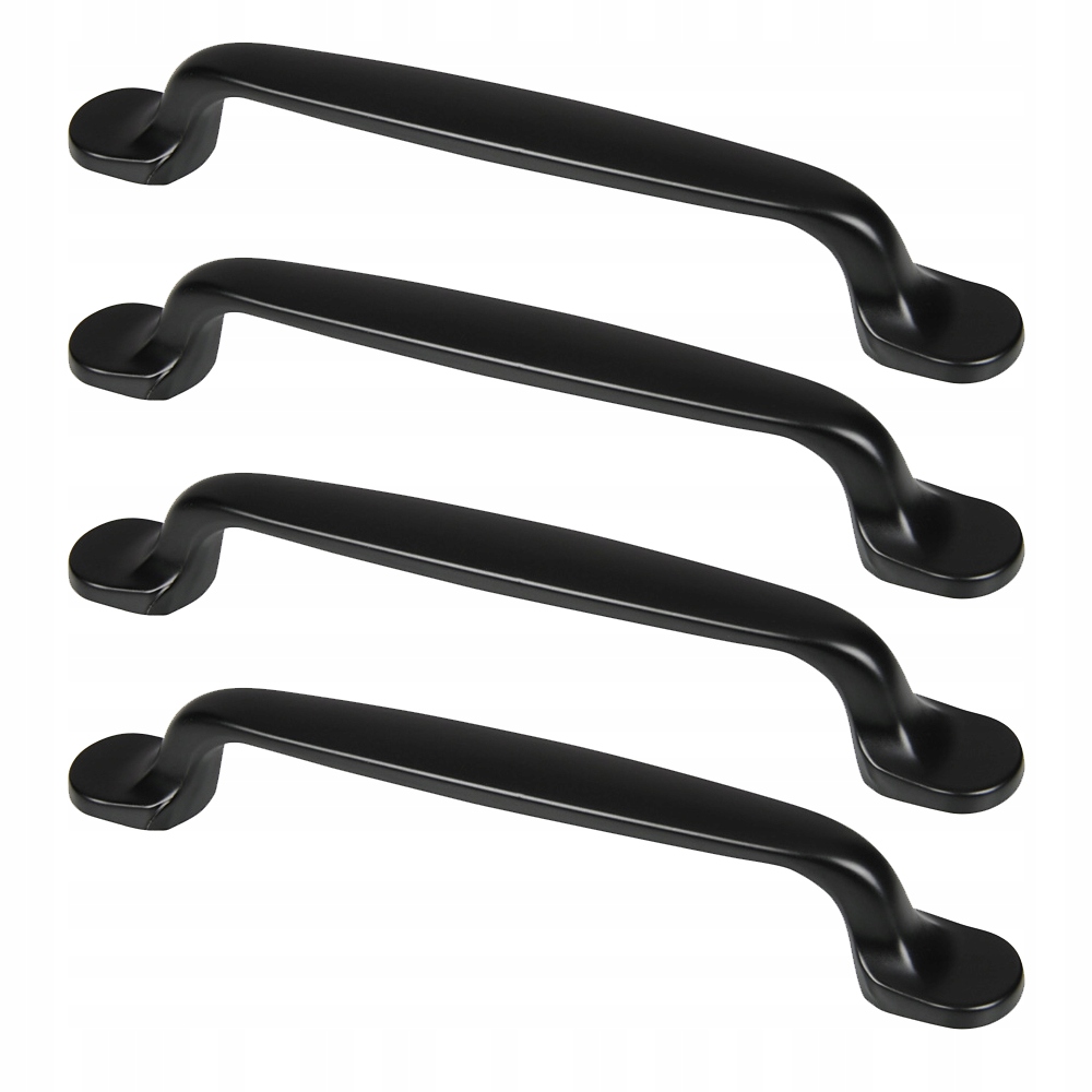 

4X Uchwyt Meblowy Do Szuflad,szaf,czarny Retro 160