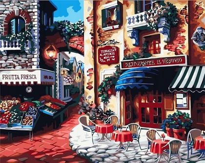 Malování podle čísel Italský trh 40x50cm /ArtiFly