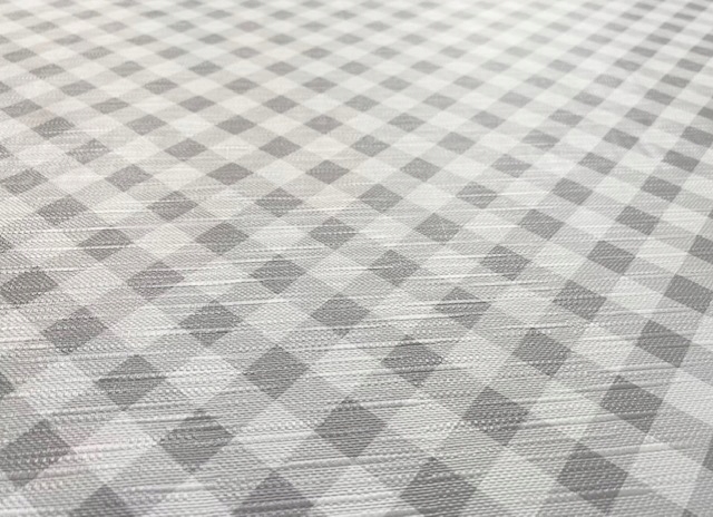 OBRUS na włókninie CERATA GRUBA , NA METRY WYMIAR Kod producenta 6731420 KRATKA SZARA DROBNA