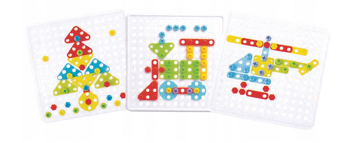 PROJEKTUJ I WKRĘCAJ mozaika 178 el ASKATO Materiał plastik