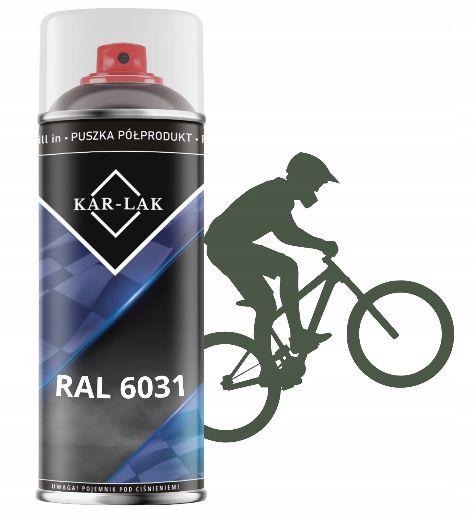 Lakier Do Roweru Ramy Ral 6031 Mat Zielony Miętowy Farba Spray 400ML