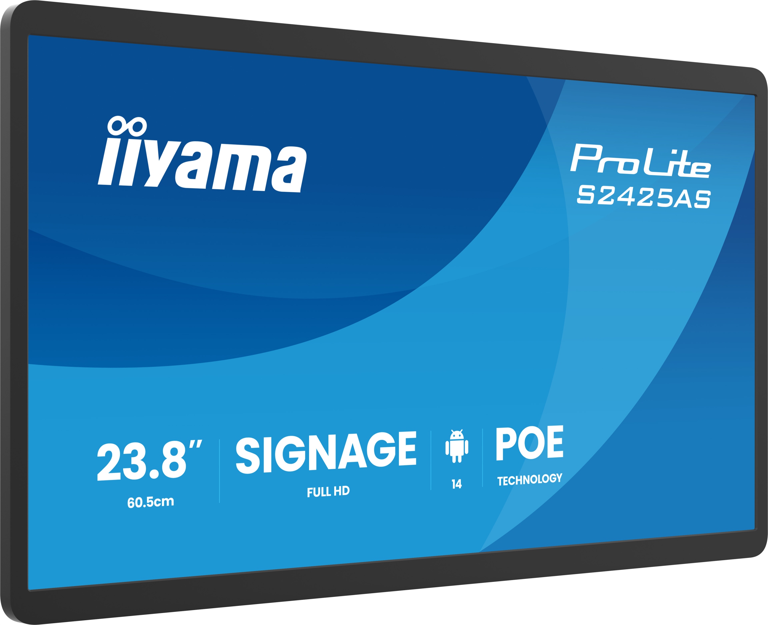 Profesionálny displej Digital Signage iiyama S2425AS-B1P 24" Ips Led,