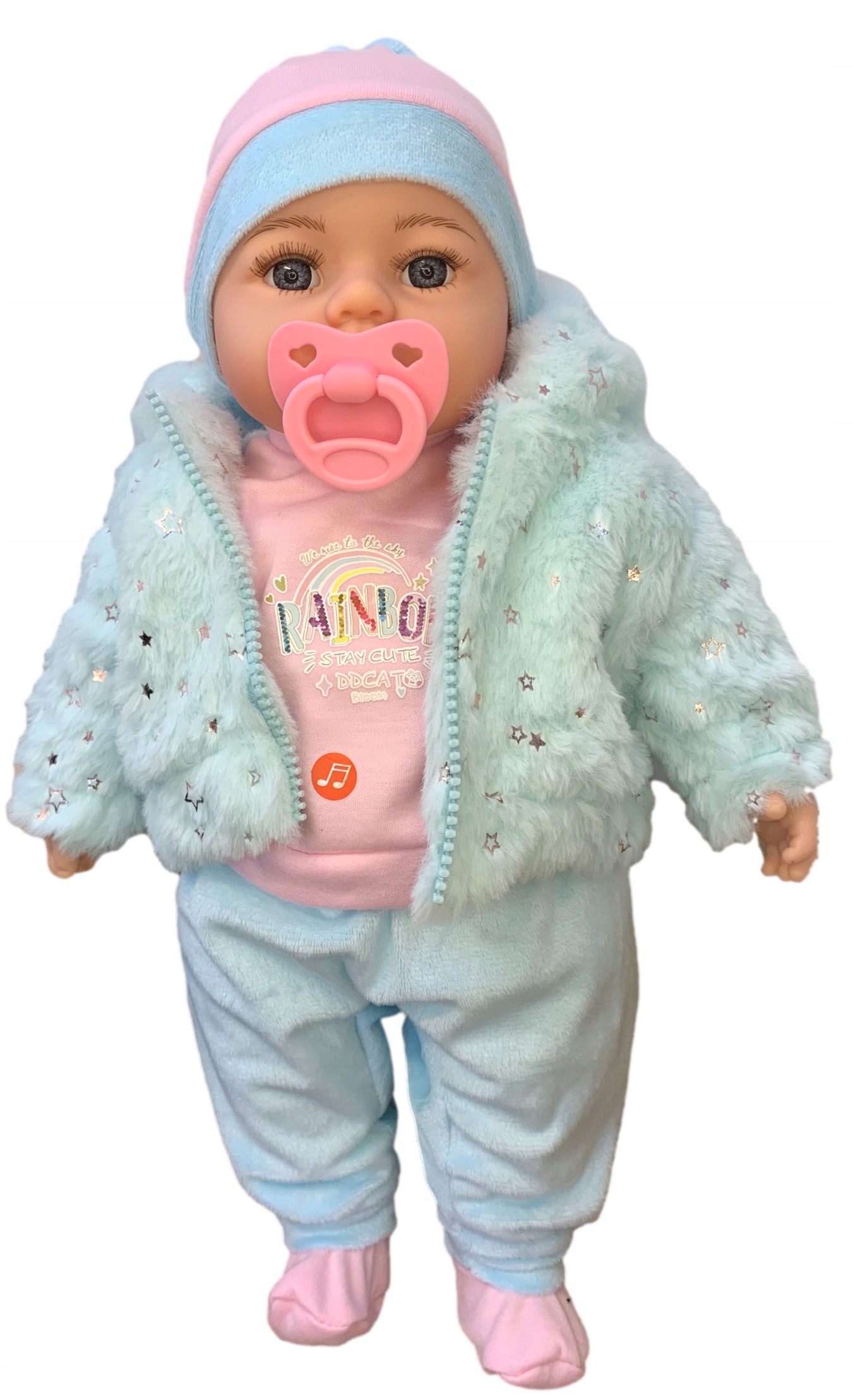 LALKA JAK ŻYWA BOBAS 45cm MÓWI butelka smoczek NEW EAN (GTIN) 5901271615489