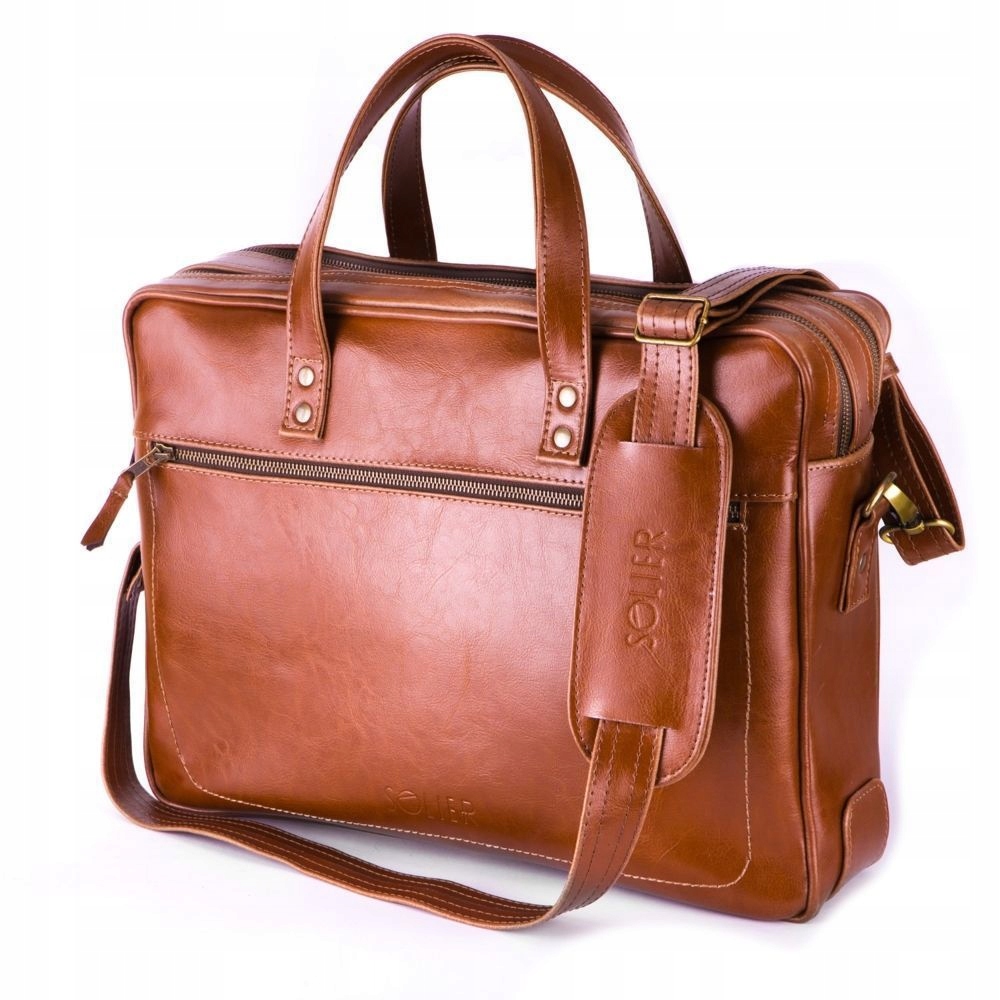 

Torba Męska Skórzana Do Pracy Na Laptop Solier