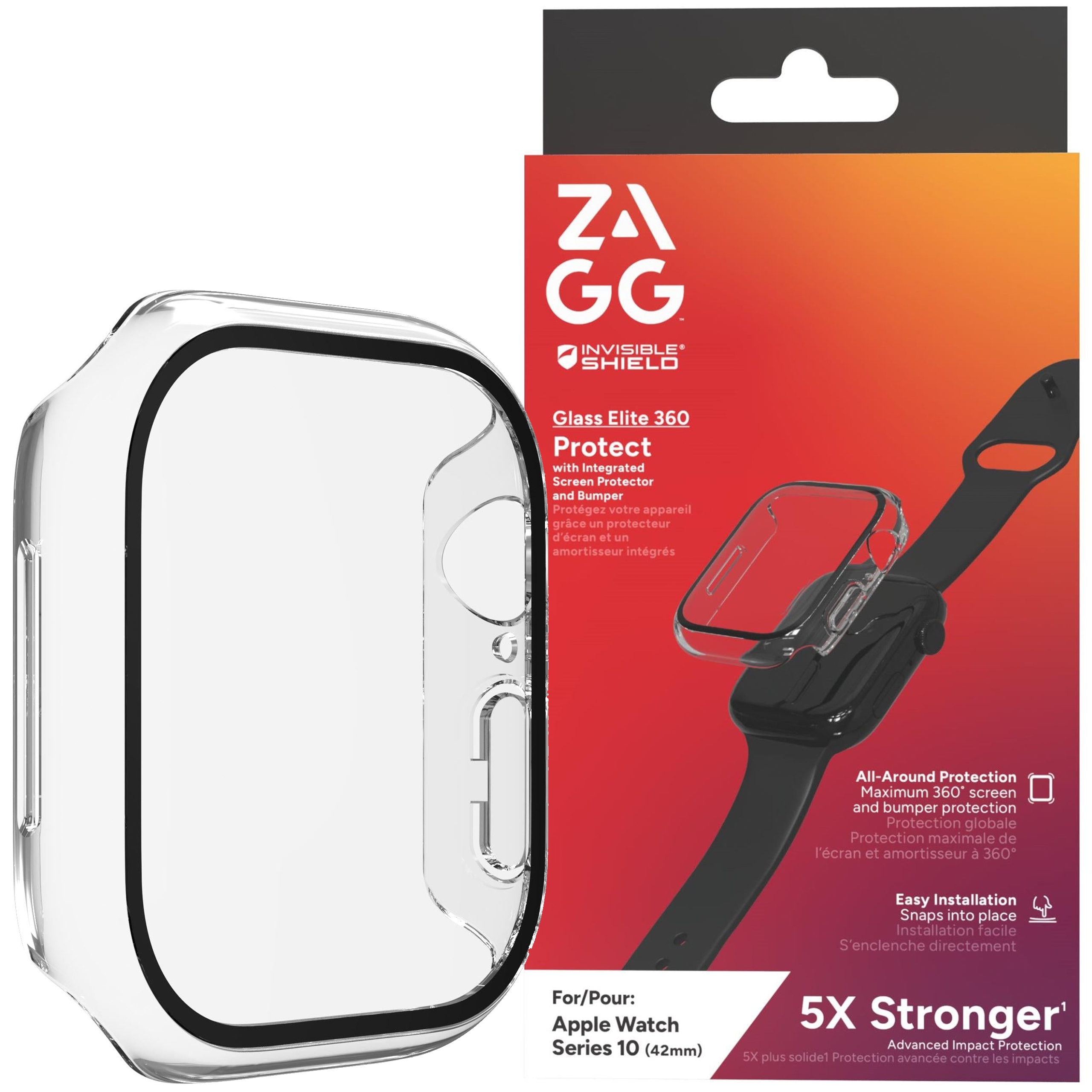Zagg Glass Elite 360 Szkło Hartowane na Ekran do Apple Watch 11 10 42mm