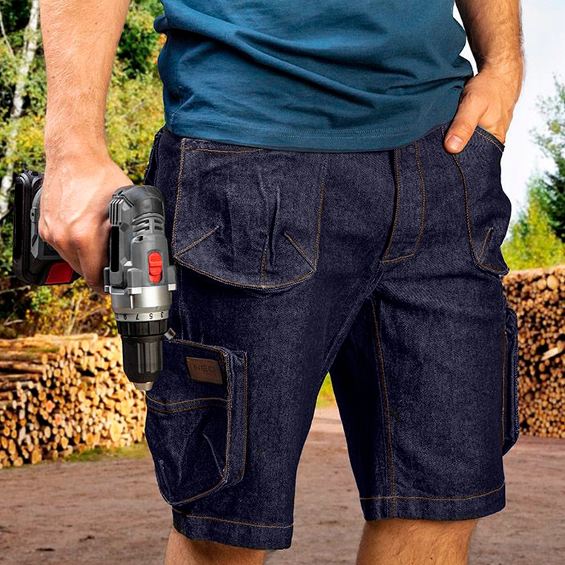 SPODENKI spodnie ROBOCZE KRÓTKIE JEANS STRETCH ELASTYCZNE KOMFORTOWE MOCNE Marka inna