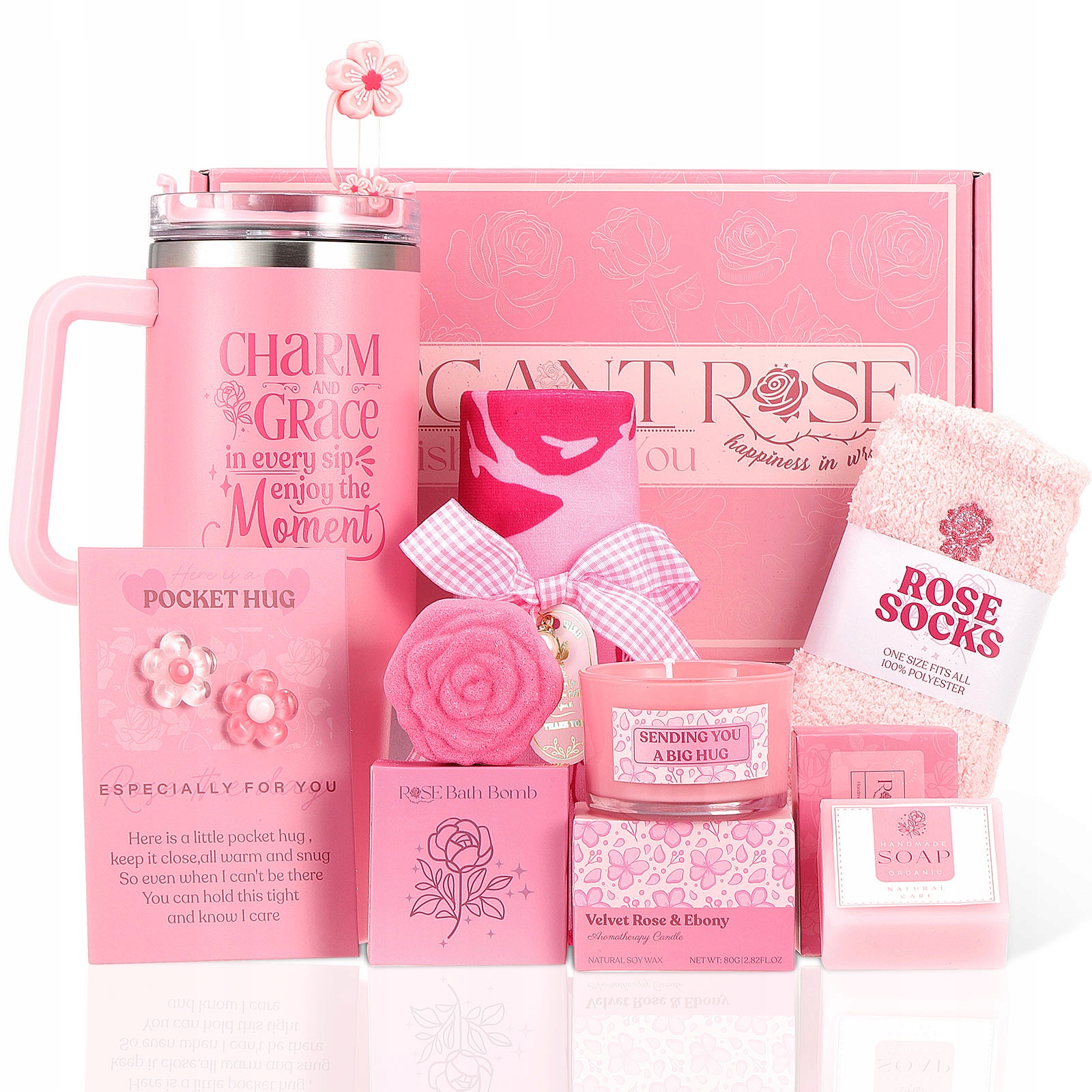 Zestaw Kosz Prezentowy Box Kobiety Ciała Spa Dla Mamy Córki Babci