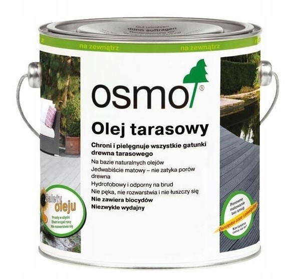 Olej na drevené terasy záhradného nábytku Osmo Garapa 013 2,5L