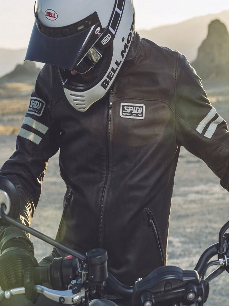 Kurtka motocyklowa skórzana Spidi Vintage brązowa 48 Rozmiar 48