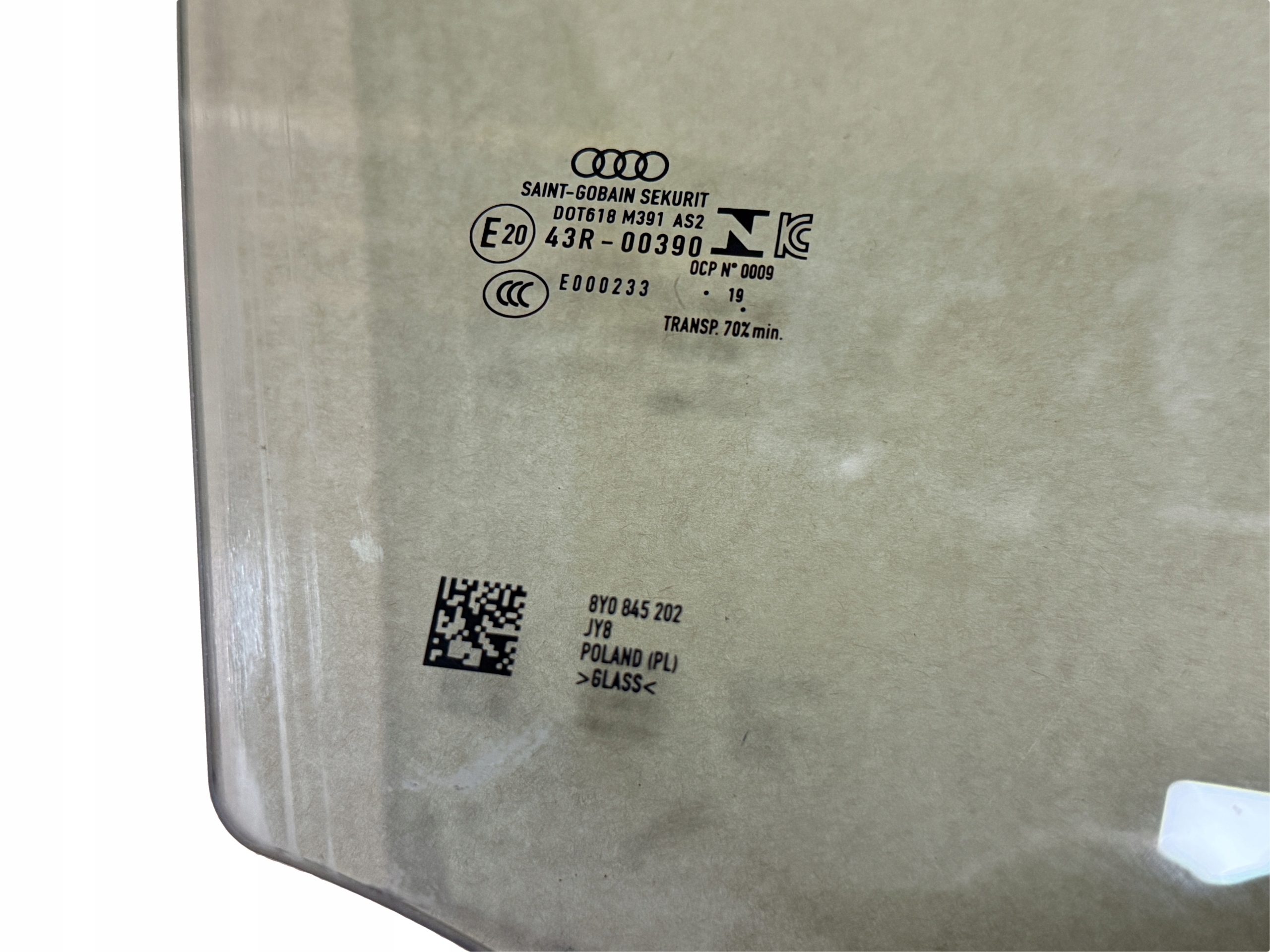 AUDI A3 8Y window right front 2019R 8Y0845202