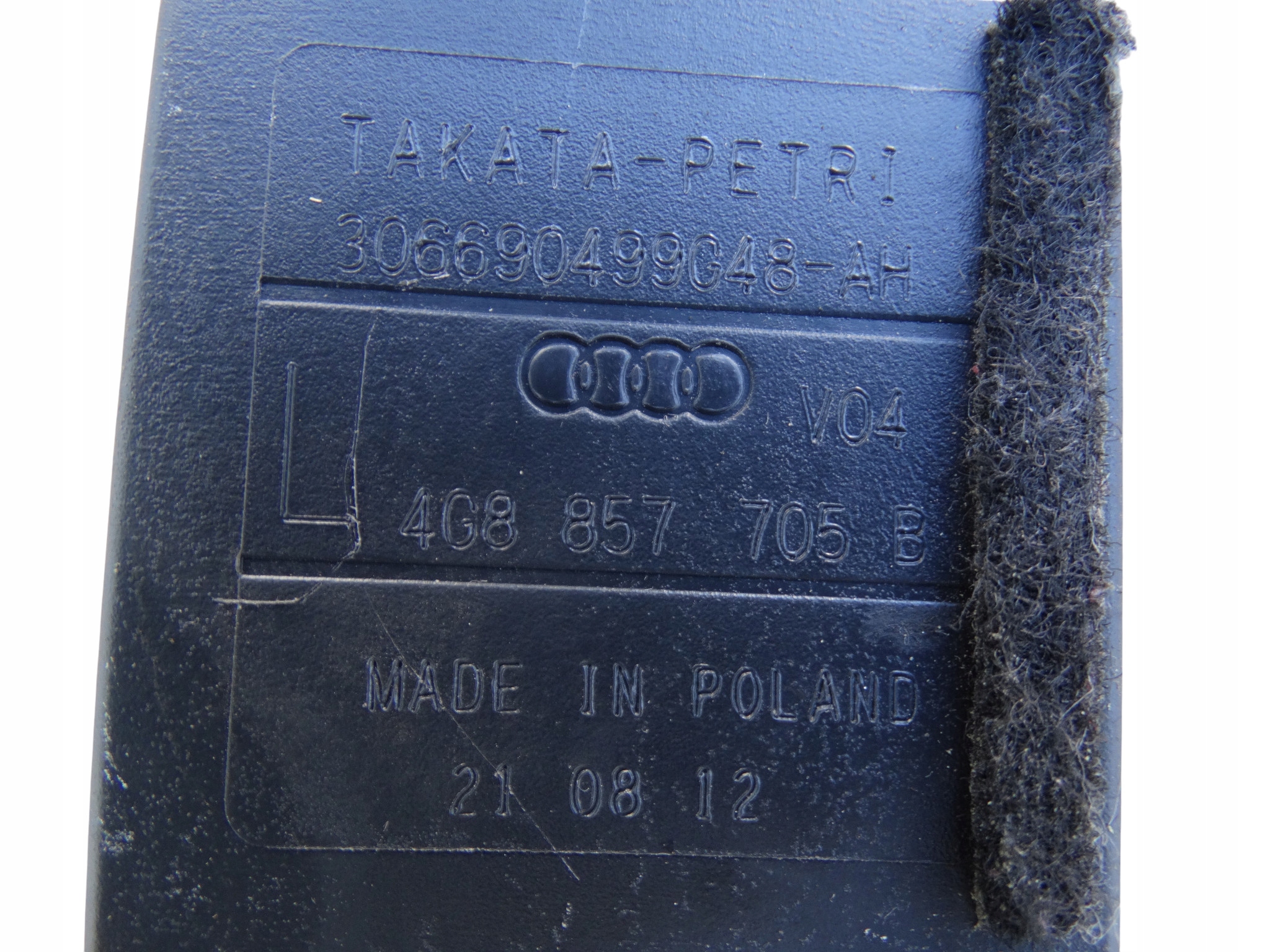 AUDI A6 C7 A7 4G tension belt safety left front front black 4G8857705B