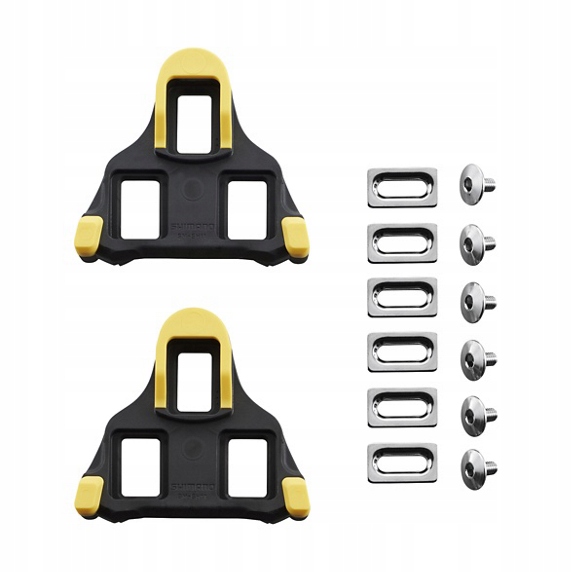 Bloki Szosowe Spd Sl Shimano do Pedałów szosowych SM-SH11 Żółte 6st Box