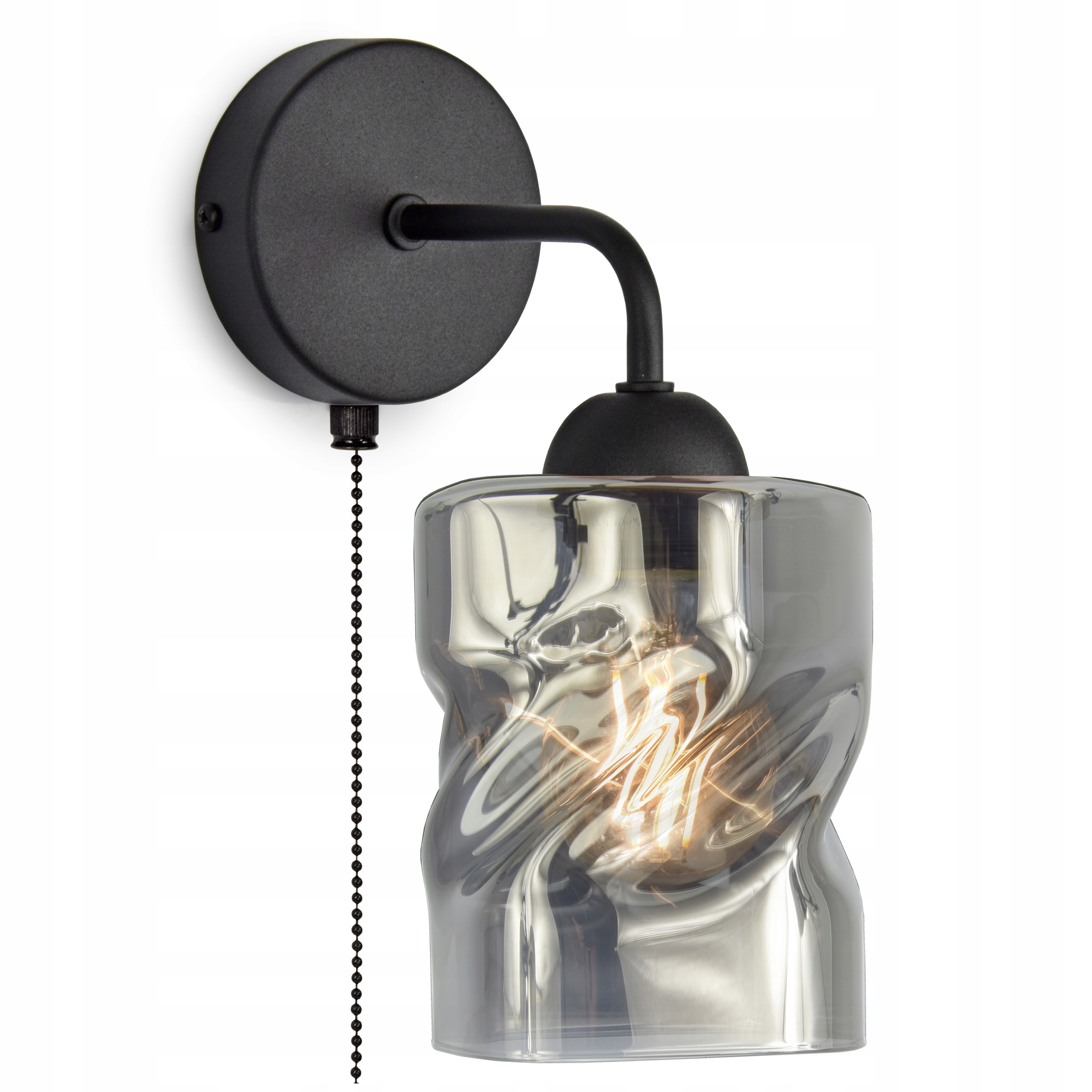 

Szklana Lampa Ścienna Kinkiet Led z włącznikiem
