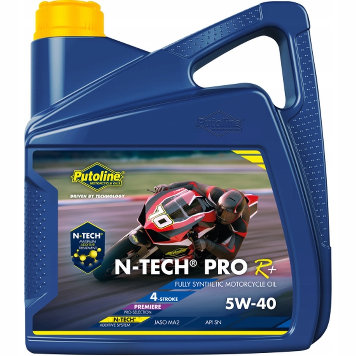 Putoline Motorový Olej 4T 100 % Syntetický N-tech Pro R+ 5V40 4L (akc) ()