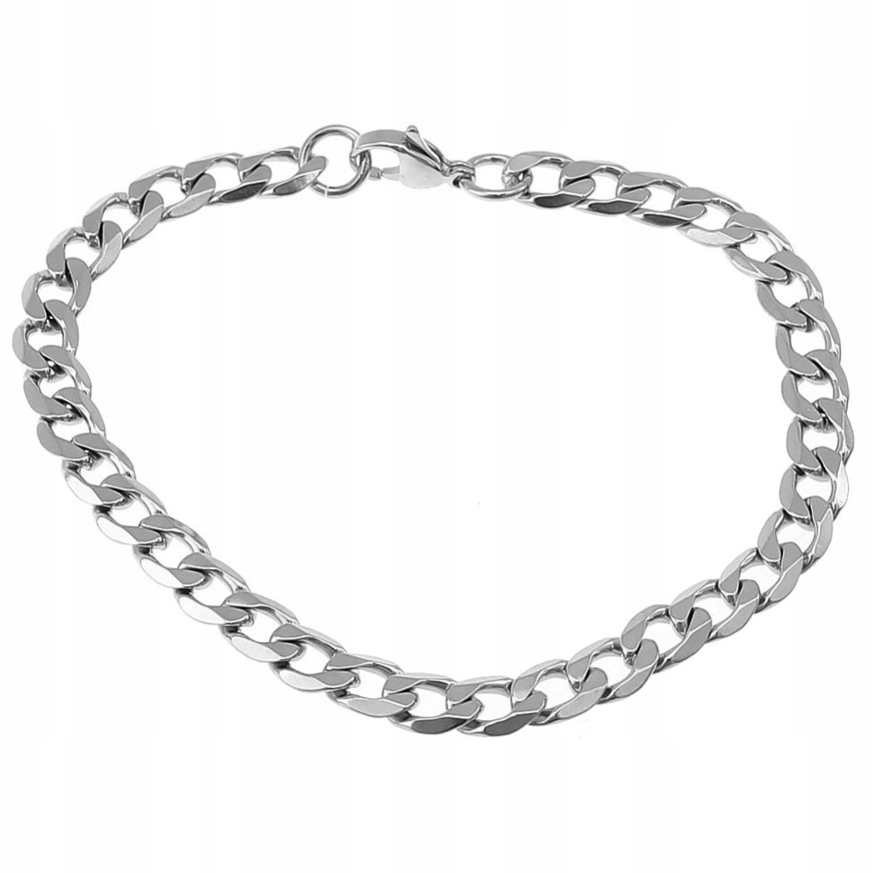 

Srebrna Bransoletka Pancerka Faza 3MM Stal 316L