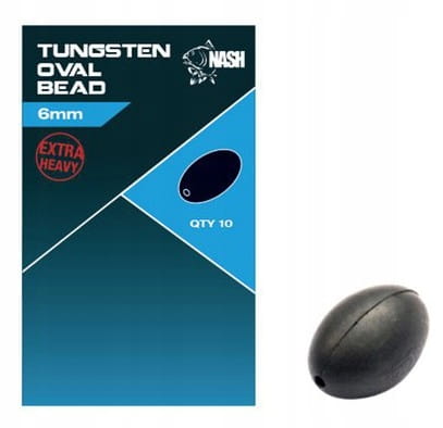 Nash Koraliki Dociążające Tungsten Oval Bead 6mm