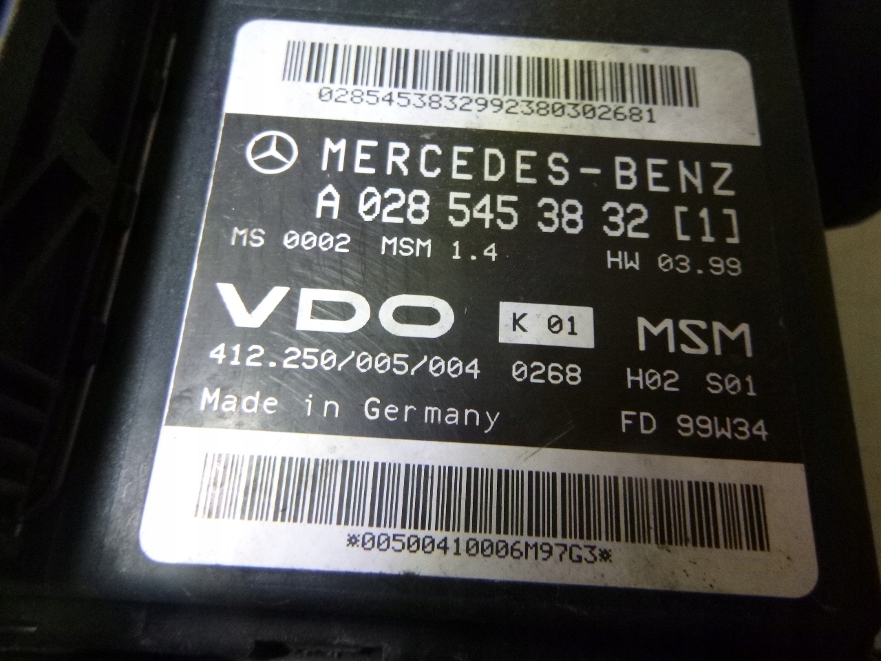 flow meter Mercedes W168 1.4 1999r.