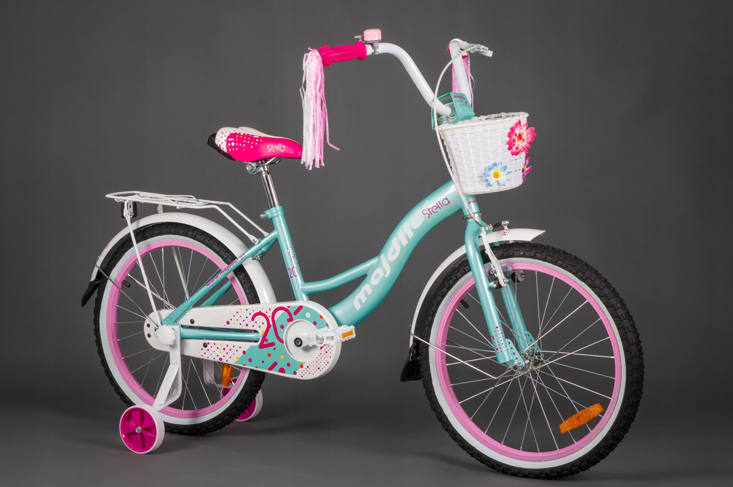 Rowerek dziecięcy STELLA 20 " Majdller + kółka boczne ROWER damka Rozmiar ramy mniejsza