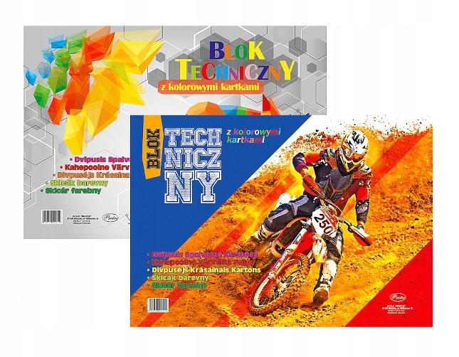 Blok techniczny kolorowy A3 Protos Marka Protos