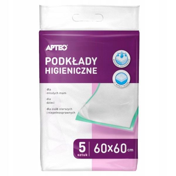 

Podkłady Chłonne Higieniczne Apteo 60cm x 60 5 szt