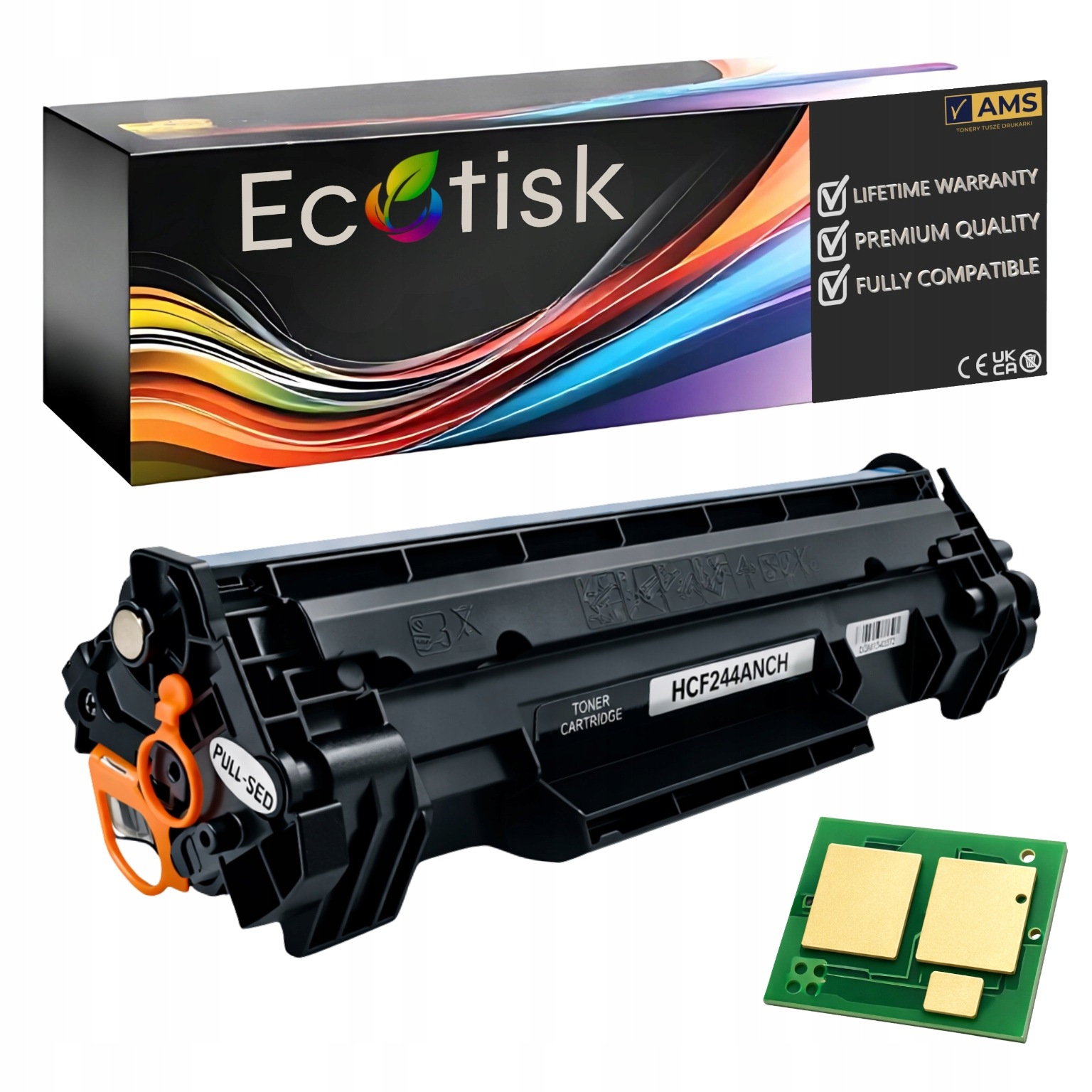2x Náhradní toner Hp CF244A pro Hp LaserJet Pro M14 M15W M15a M17 M28W M28a