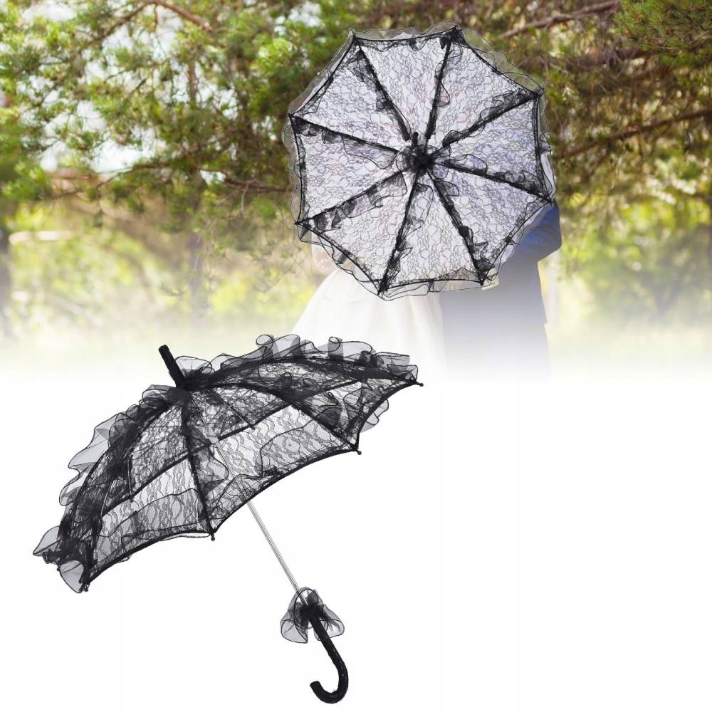 PARASOL PRZECIWSŁONECZNY KORONKOWY PARASOL LOLIT Marka bez marki