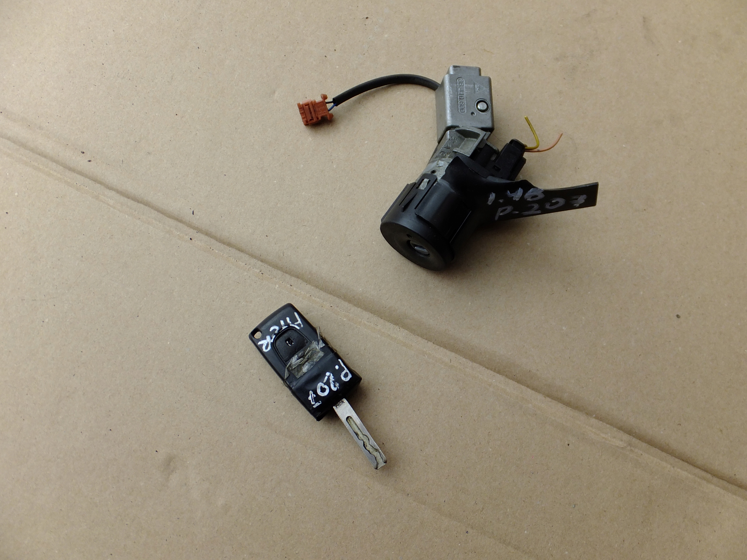 ignition key peugeot 207 2009r