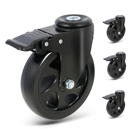 Sada 4 otočných koleček, 125 mm Rriuto