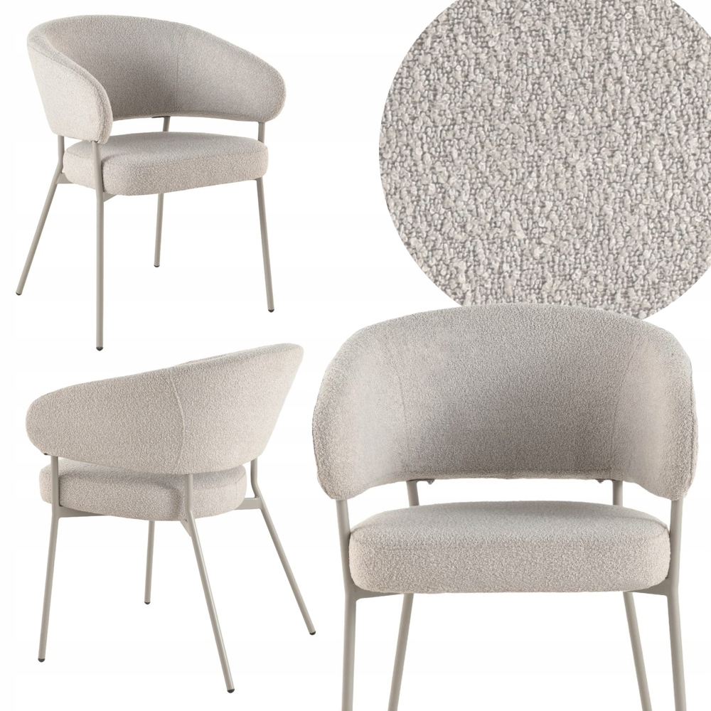 Čalouněné křeslo Elara cappuccino Moderní jídelní křeslo do kuchyně