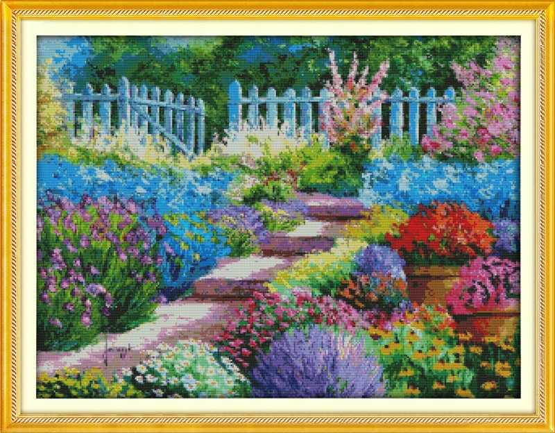 Křížková výšivka počítaná sada (kanva, mulina)