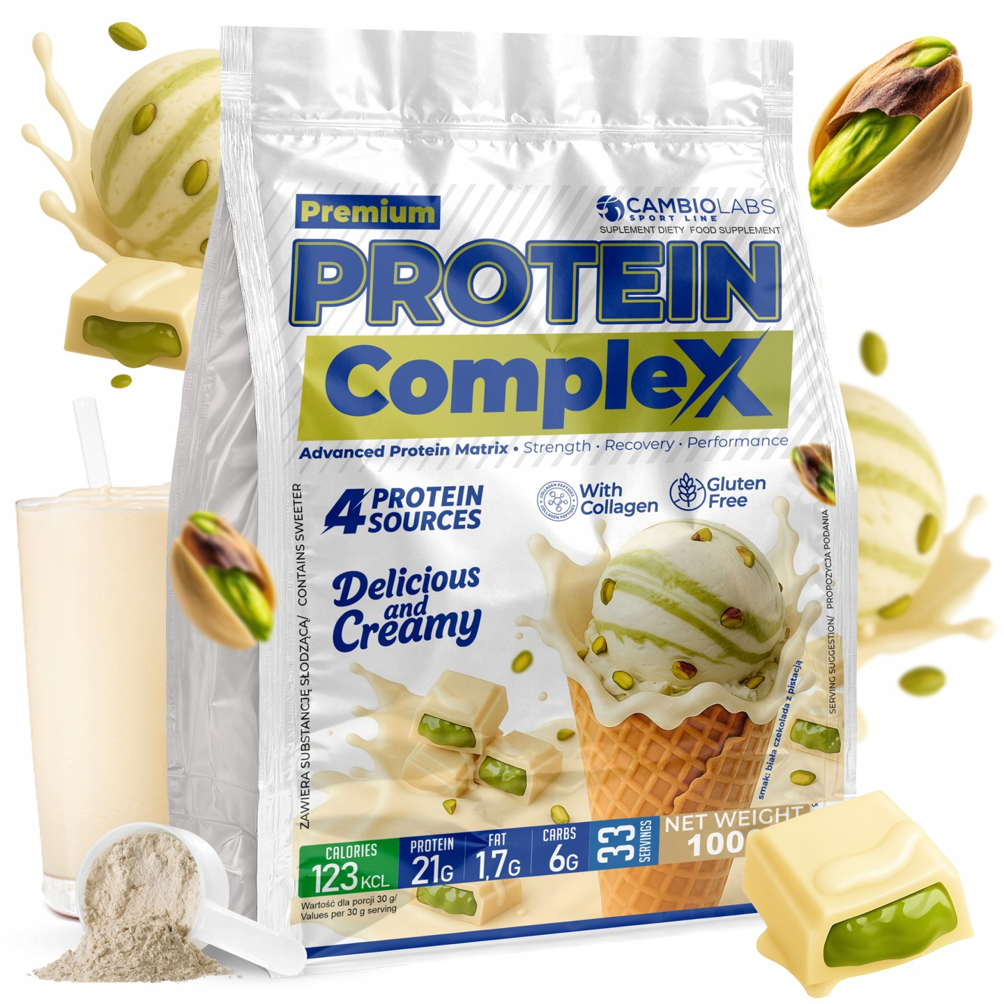 Protein Protein 4V1 Syrovátkový koncentrát Wpc Kolagen Albumin z vajec