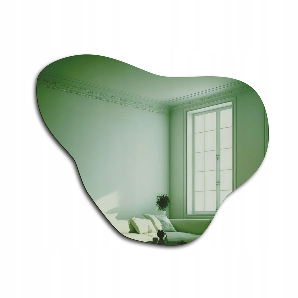 Zrcadlo nepravidelně zelené Emerald Green 160x131