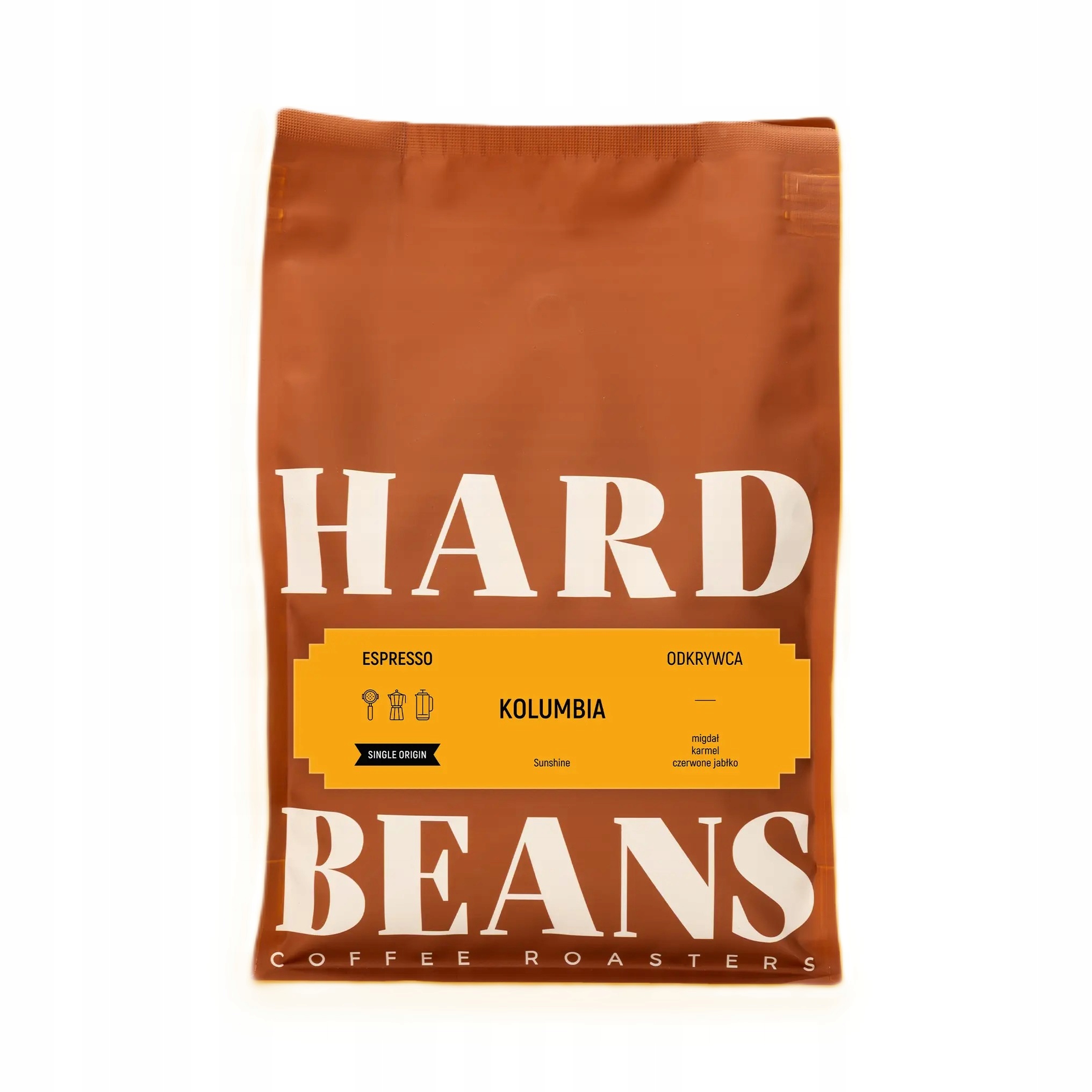 Hard Beans Kolumbia Sunshine Coffee Kawa Ziarnista 1 Kg