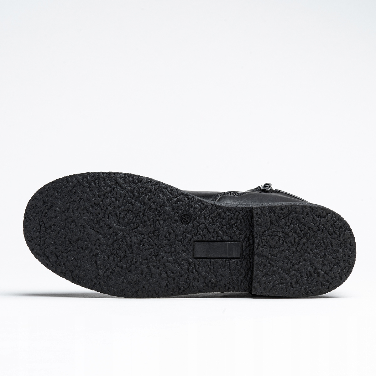 Botki trzewiki ocieplane brokat modne Wojtyłko Materiał skóra ekologiczna