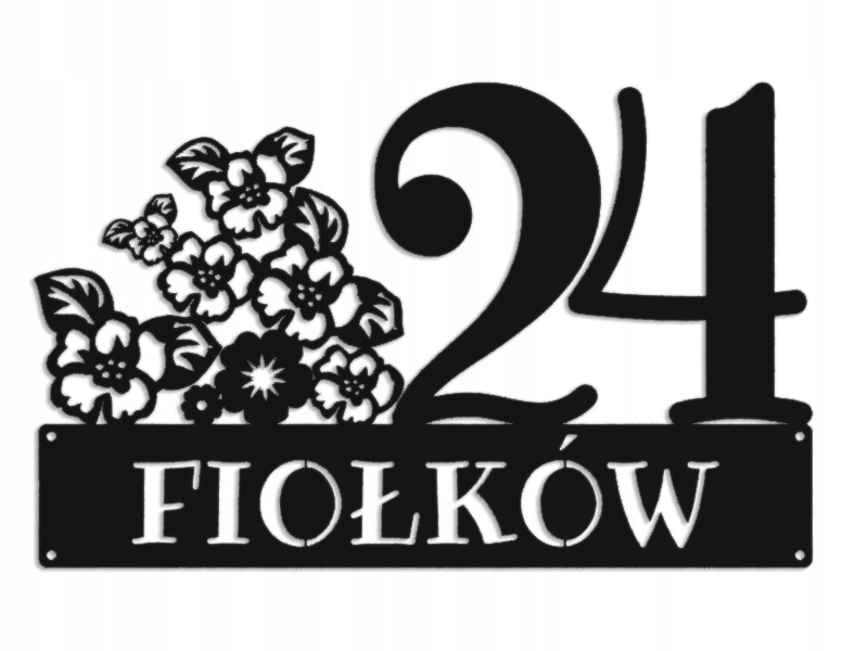 Číslo Na Dom 48 cm Tabuľa Adresa Ocel 2 mm Grafika 5360