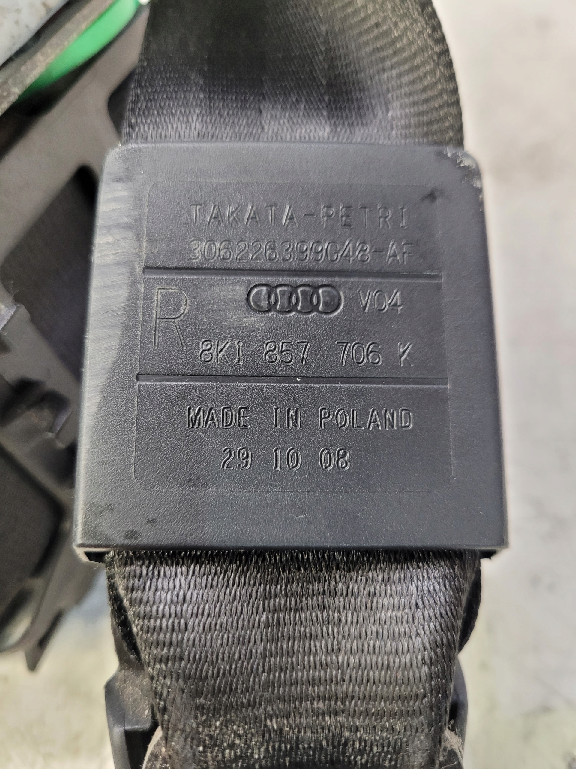 Gurten Sicherheits rechts AUDI A4 B8 8K1857706K