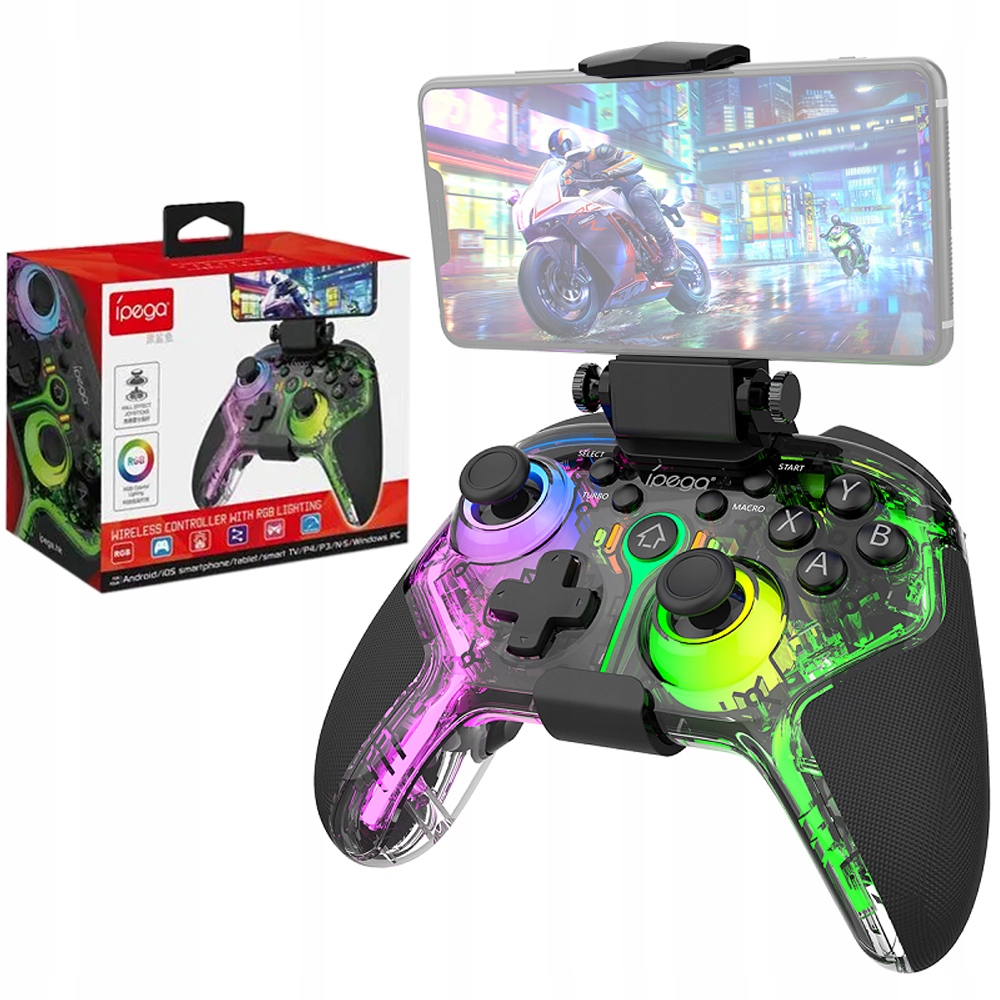 iPega bezdrátový gamepad Rgb smartphone iOS Pc Android Smart Tv PS3 PS4 Ns