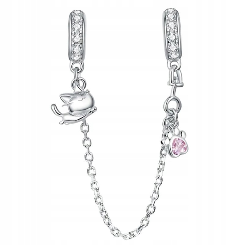 Charms Řetízek Charms Kočička Stříbro 925 Charmsy Trusky
