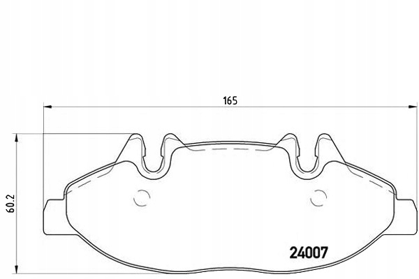 Brembo Brzdové Destičky Mercedes Vito 03- S Pocitem.