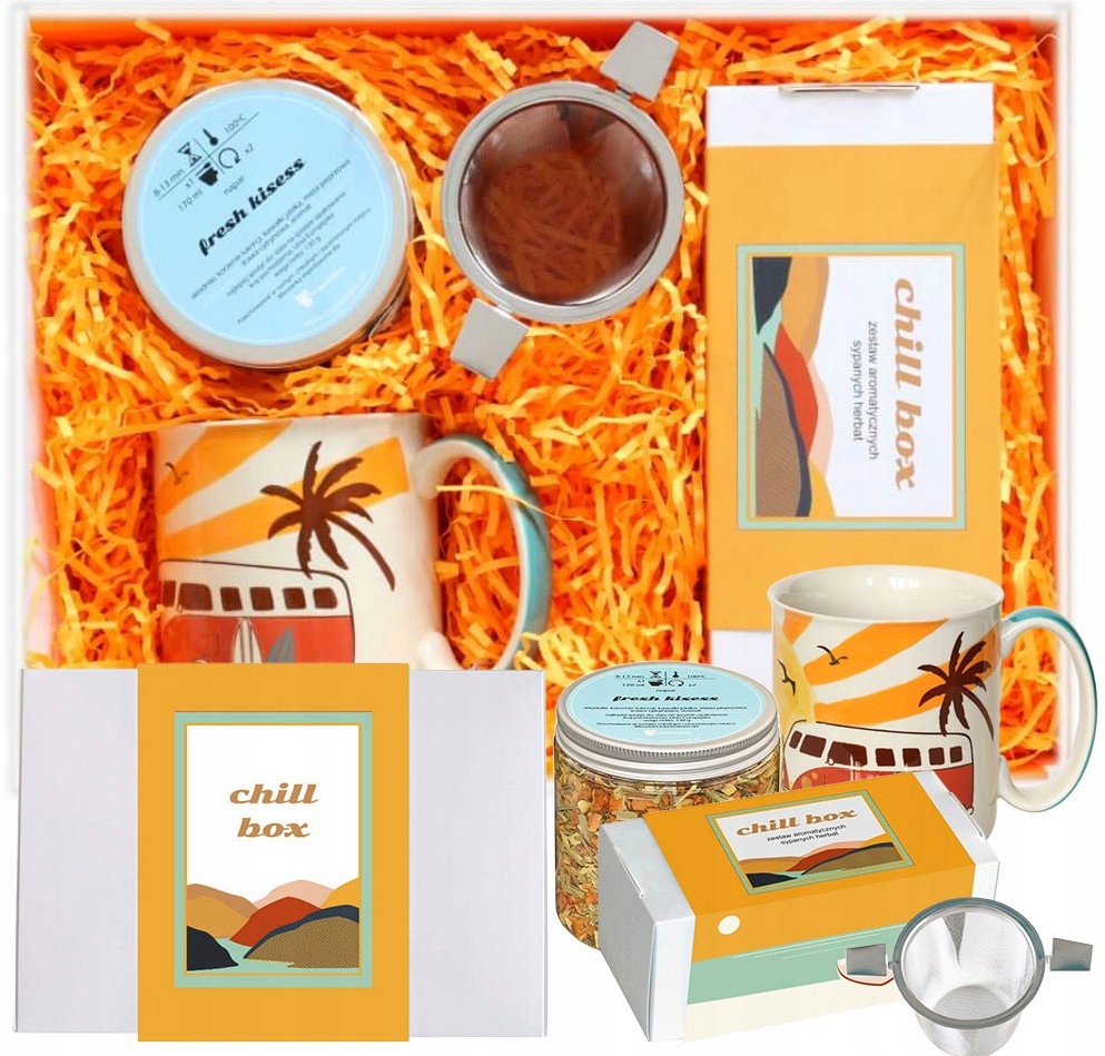 Zestaw prezentowy "ChillBox Wschód Słońca" dla kobiety faceta mamy taty